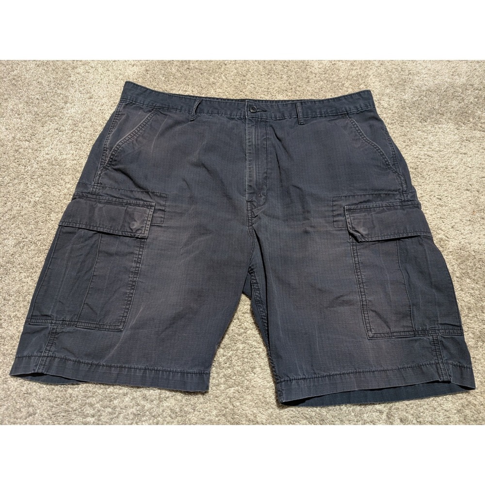 Levi Cargo Shorts Mens 40 Navy Blue Ripstop 23251-0155 Relaxed Fit Workwear Gorp